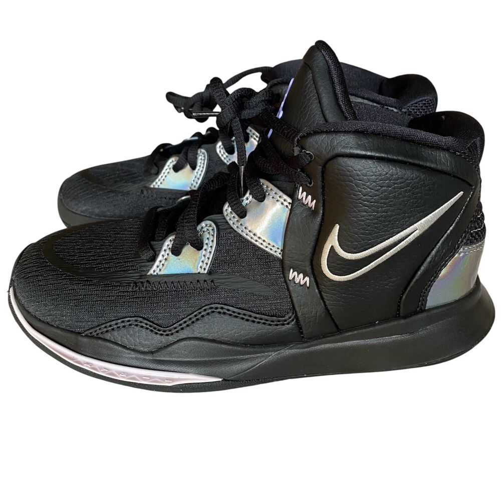 Nike Kyrie Infinity Black Silver  Shoes Youth MISMATCHED LEFT 4Y   RIGHT 4.5 New
